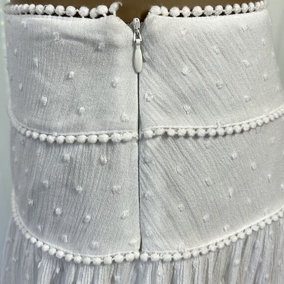 Forever 21 White Knot Skirt Lined Medium - Picture 4 of 7